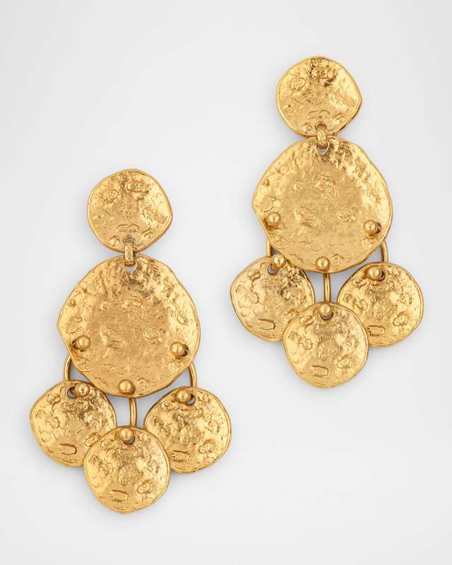 Eclipse Sequin Gold Earrings